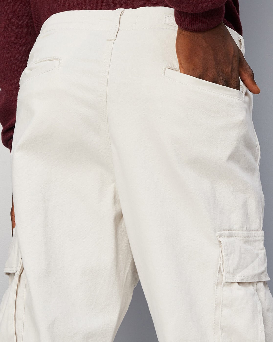 Off-White Color-Blocked Cargo Pants Design by Beejoliyo Men at Pernia's Pop  Up Shop 2024