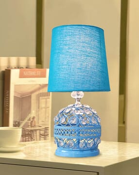 homesake Crystal Table Lamp with Fabric Shade-picture-23