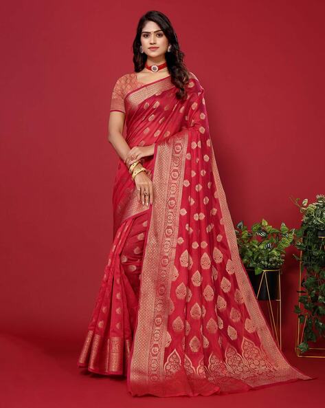 Buy White Sarees for Women by BESUCHER Online | Ajio.com