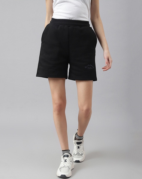 Buy Black Shorts for Women by FITKIN Online