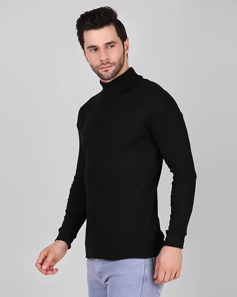 Black muscle 2025 fit turtleneck