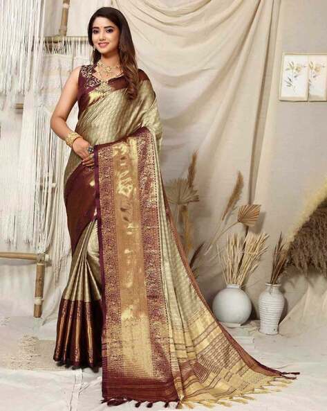 Brown Silk Saree | Leemboodi