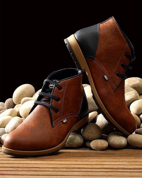 Mens brown 2024 casual boots