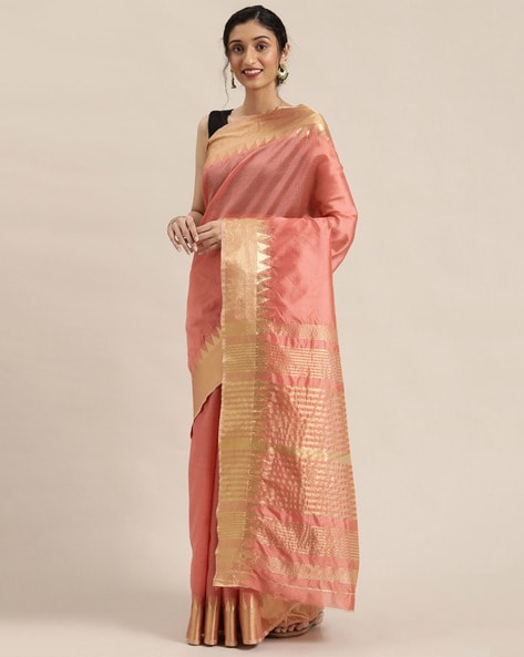 Kuppadam silk sarees | Kuppadam saree with temple border sarees design  online from weavers | KUPP0018919