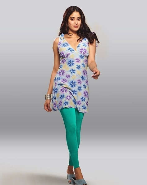 Buy Aqua Leggings for Women by LYRA Online | Ajio.com