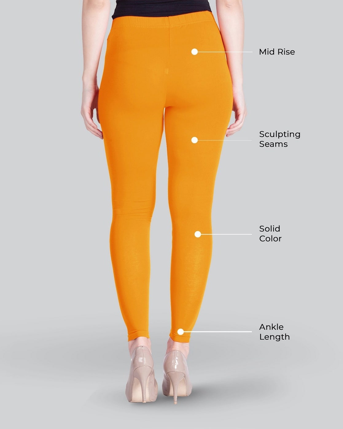 Buy Orange Leggings for Women by Belonge Online | Ajio.com