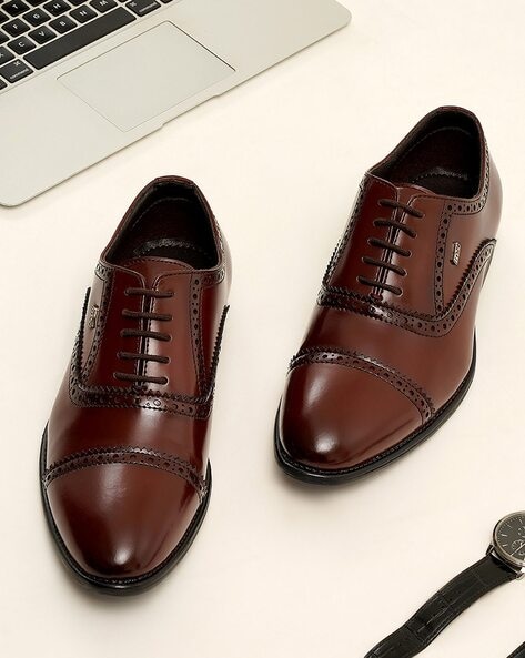 Id Broguing Lace-Up Formal Shoes