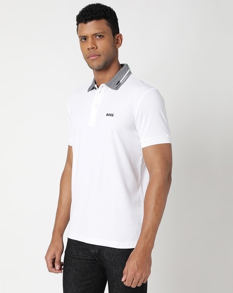 Embroidered interlock T-shirt