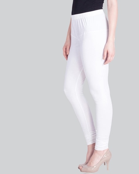 Buy Lyra Women Solid Premium Cotton Plus Fit Ankle Length Leggings, Mid-Waist