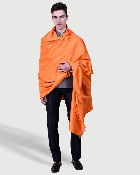 Orange shawl sale online