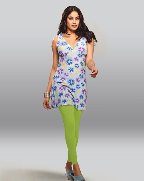 Buy Lime Green Leggings for Women by LYRA Online