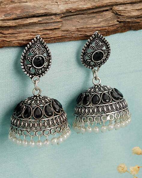 Oxidised Earrings for Women: 5 Best Oxidised Earrings for Women - The  Economic Times