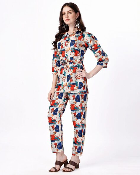 Printed Mix Ladies Co Ord Sets, Machine wash, Western Wear at Rs