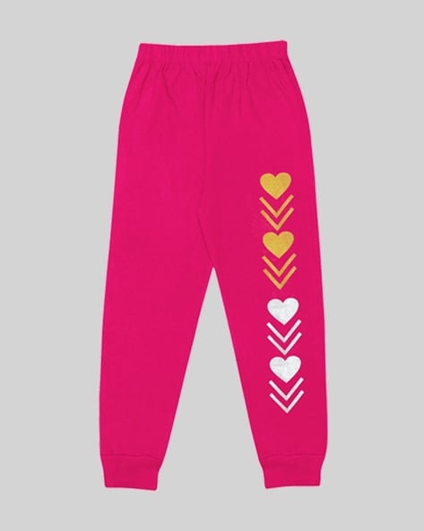 Buy Multicoloured Track Pants for Girls by Kuchipoo Online