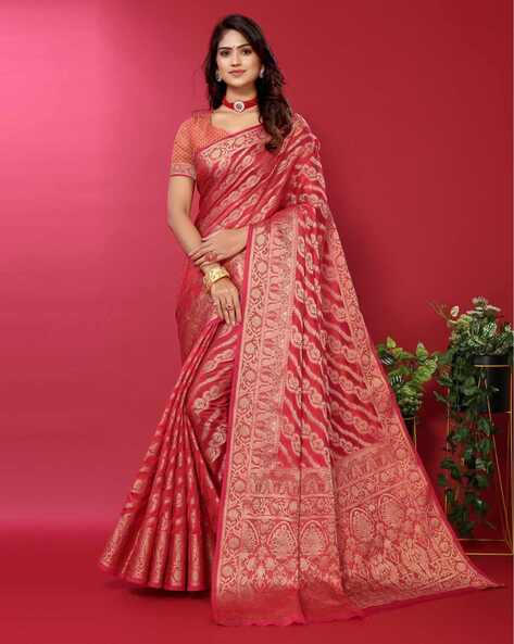 Buy Grand Zari and Pochampally Border Saree Pure Uppada Saree Online in  India - Etsy