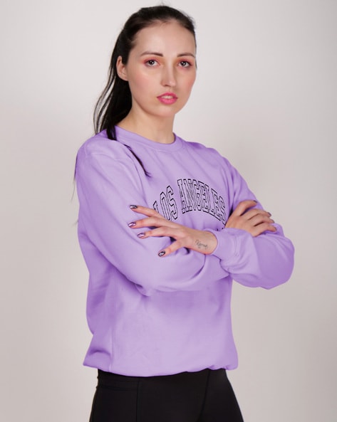 Buy Lavender Sweatshirt Hoodies for Women by Fashion And Youth Online Ajio