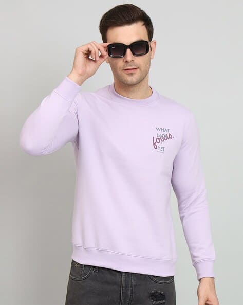 Buy Lavender Sweatshirt Hoodies for Men by OGEN Online
