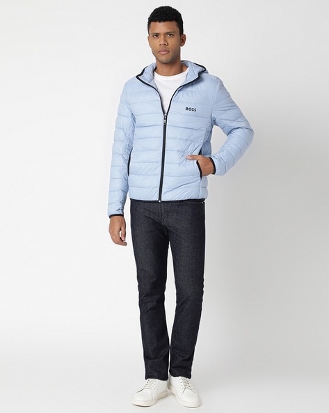 Buy BOSS Water-Repellent Puffer Jacket, Blue Color Men