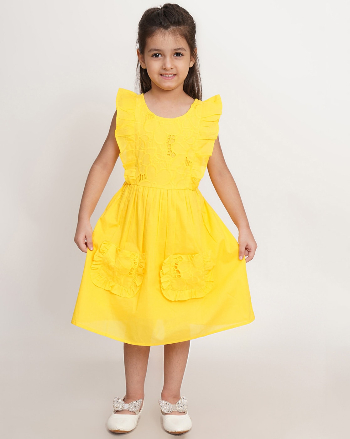 Stella McCartney Kids - Girls Yellow Apple Print Dress | Childrensalon  Outlet