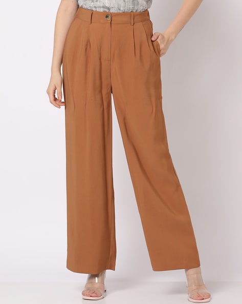 Buy Rust Trousers & Pants for Women by MISS PLAYERS Online