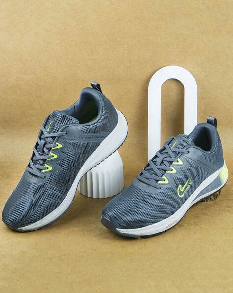 Lace-Up Sports Shoes with Signature Branding