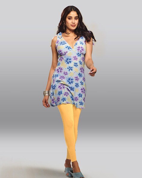 Buy Yellow Leggings for Women by LYRA Online