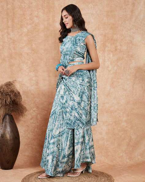 Buy online Teal Embroidered Semi-stitched Palazzo Suit from Suits & Dress  material for Women by Vasu Saree for ₹3599 at 22% off | 2024 Limeroad.com