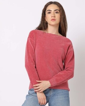 Buy Pink Sweaters & Cardigans for Women by DNMX Online | Ajio.com