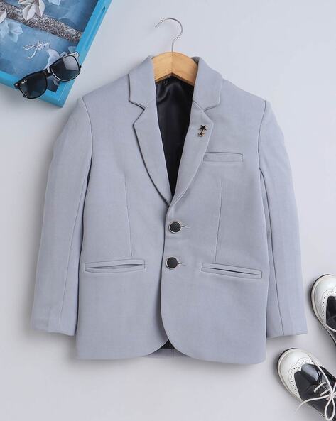 Single Breasted Notched Lapel Blazer