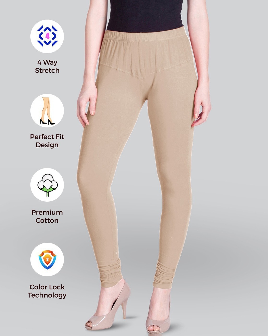 Buy Ecru Leggings for Women by LYRA Online