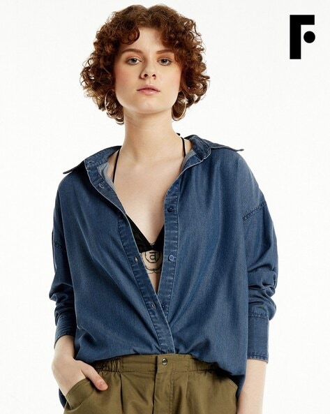 Buy Blue Tops for Women by FOUNDRY Online