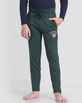 Boys Logo Print Straight Track Pants