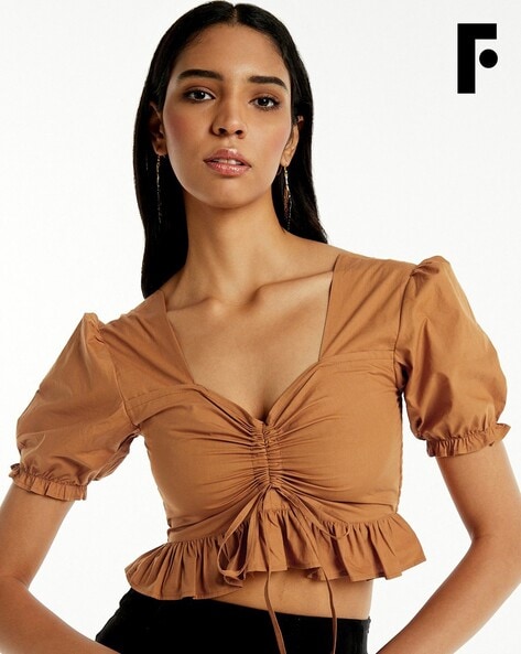 Buy Brown Tops for Women by FOUNDRY Online