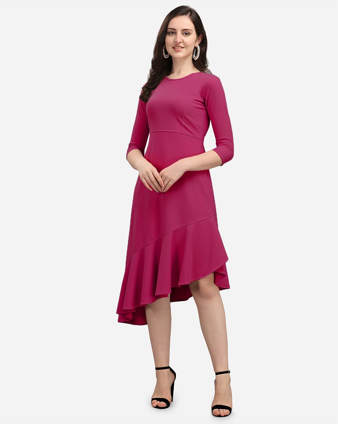 Buy Pink Dresses for Women by VENI VIDI VICI Online | Ajio.com