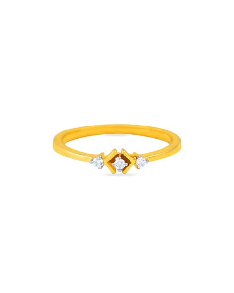 18k Threestone Diamond Ring