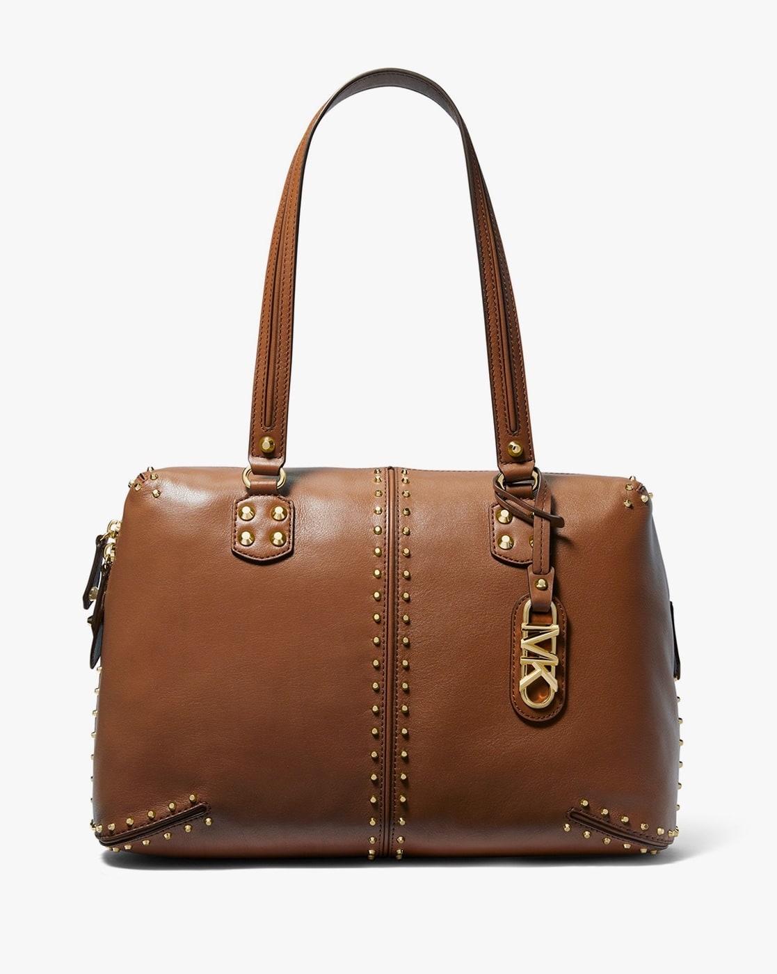 Buy Michael Kors Astor Large Studded Leather Tote Bag Brown