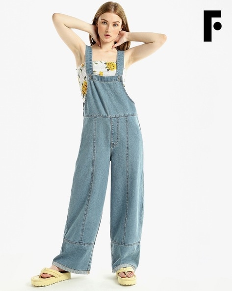 Womens recycled denim adult jumpsuit – Over All 1516-pokeht.vn