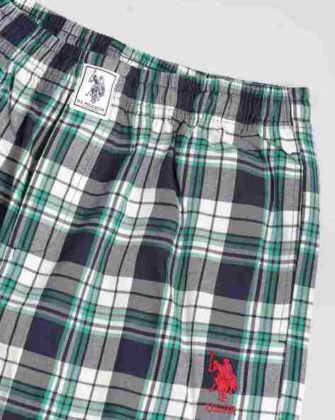 Men Checked Pyjamas with Elasticated Waist