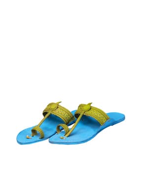 kalapuri Women Genuine Leather Kolhapuri Sandals -picture-43