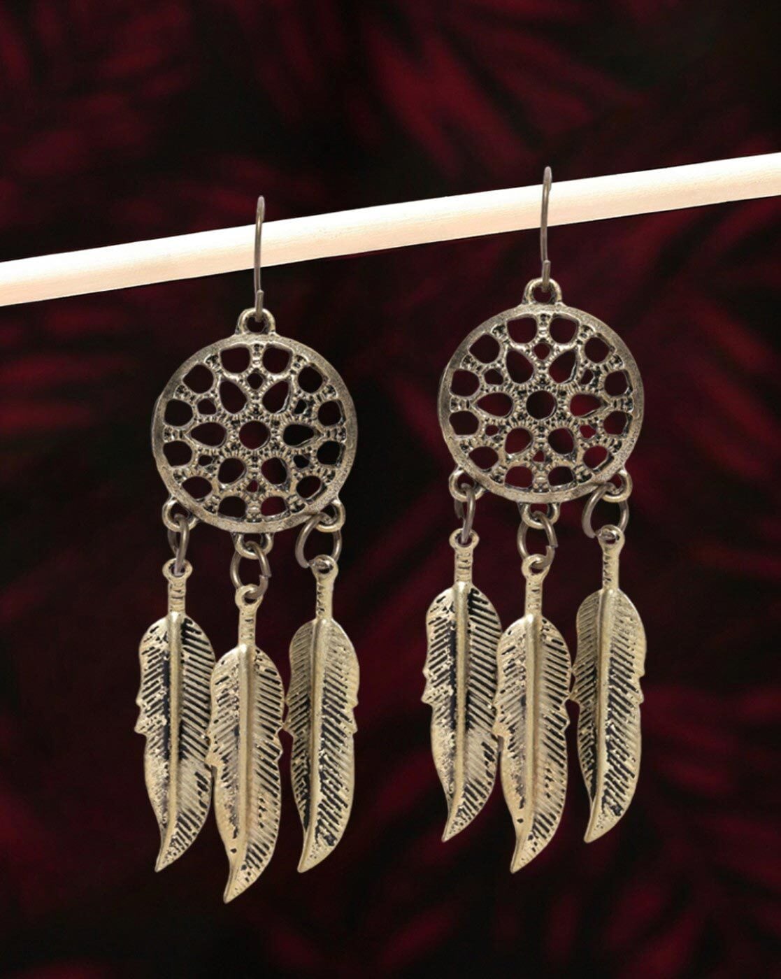 Dream Catcher Willow Earrings | Leaf Cascade Earrings | Liven Earrings –  Liven Company