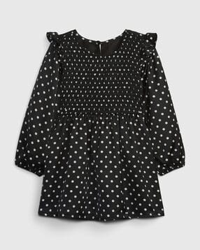 gap kids Polka-Dot Print Round-Neck A-Line Dress-picture-22