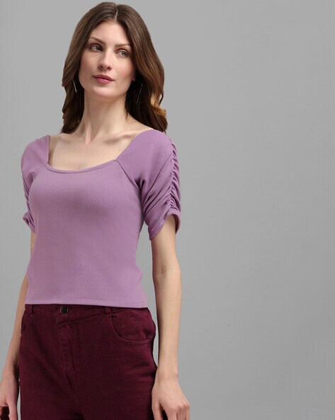 Buy Purple Tops for Women by Purvaja Online