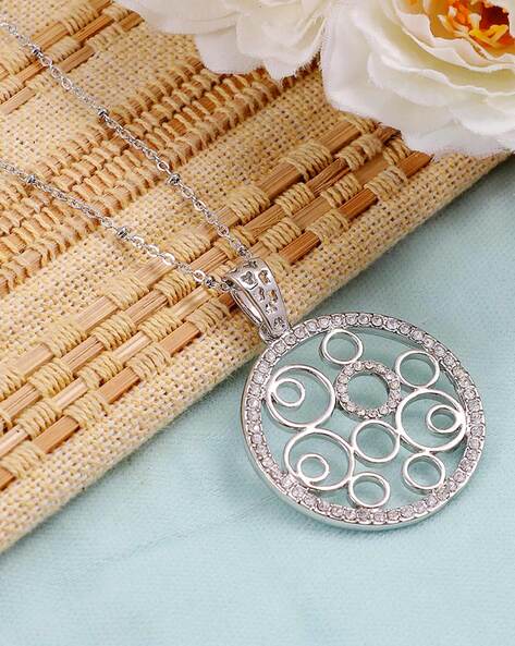 Thea Rose - buy Silver Filigree Pendant (optional chain)