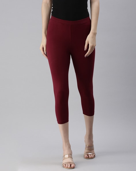 Buy Maroon Leggings for Women by MISSIVA Online