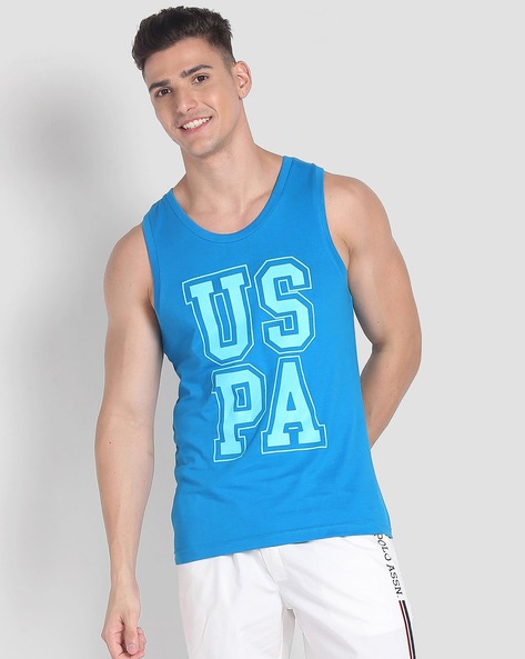 Us polo assn shop men's printed cotton vest