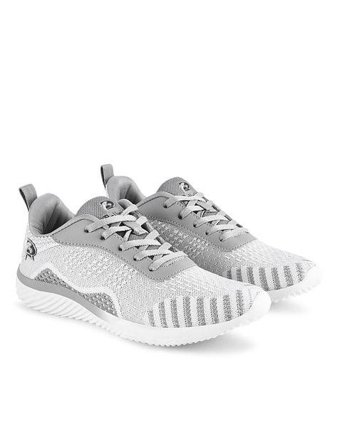Women Textured Lace-Up Running Shoes