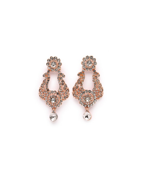 Swarovski Naughty Chandelier Pierced Earrings, Rose Gold -5497873 – Zhannel