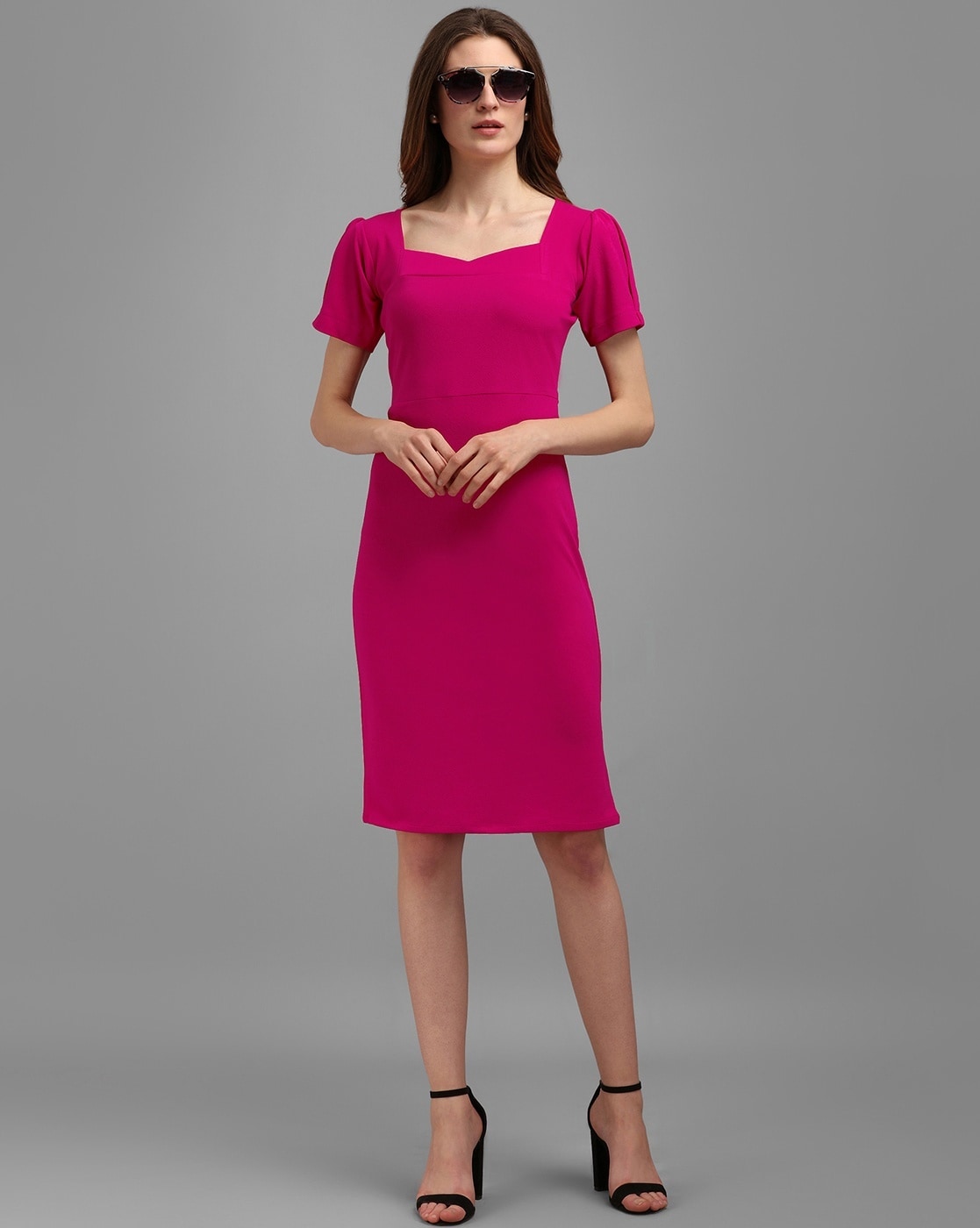 Buy Pink Dresses for Women by Purvaja Online