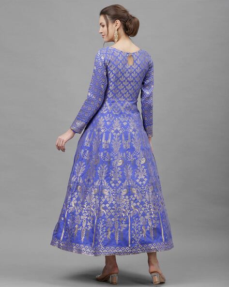 Angrakha front full length dress - ALOFI - Women Designer Dresses