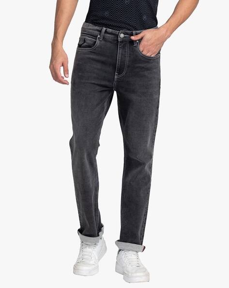 Men Mid-Wash Bootcut Jeans